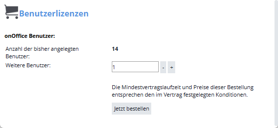 Hilfe - Benutzerlizenzen
