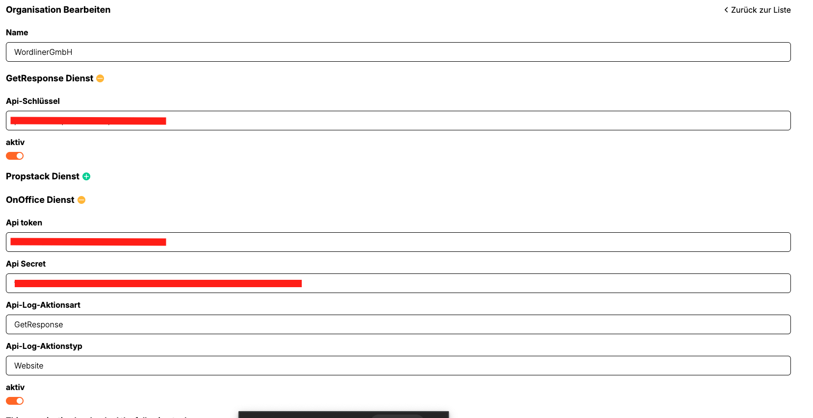 Wordliner - Access data