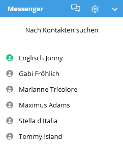 Alle Kontakte unter Messenger